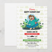 Vaderdag Party uitnodigingsflyer Kaart (Voorkant / Achterkant)