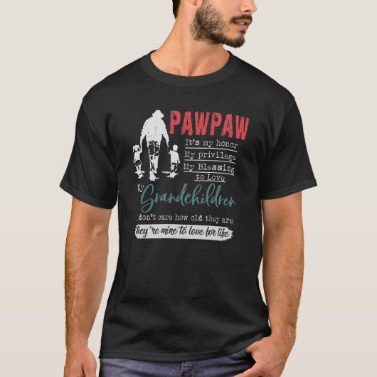 Vaderdag Pawpaw Pawpaw Grandpa T-shirt (Voorkant)