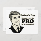 Vaderdag PROcreation Briefkaart (Voorkant / Achterkant)