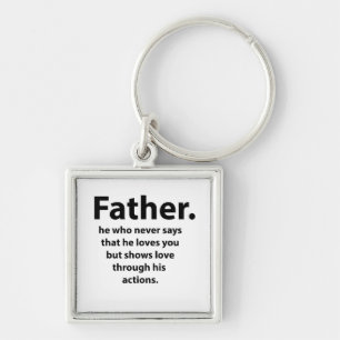 Vaderdag Quote Typografie Happy Fathers Day Sleutelhanger