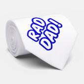 Vaderdag Rad Dad Funny Cool Blue Stropdas (Opgerold)