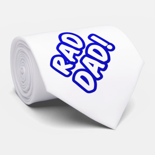 Vaderdag Rad Dad Funny Cool Blue Stropdas (Opgerold)