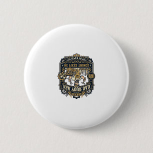 Vaderdag Reparatie Papa T-shirt Vraag je vader of  Ronde Button 5,7 Cm
