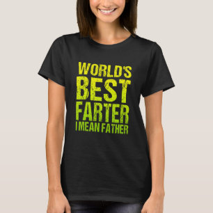 Vaderdag Retro Papa World's Best Farter Ik bedoel T-shirt