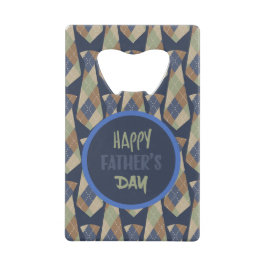 Vaderdag roestvrijstalen flesopening kredietkaart flessenopener