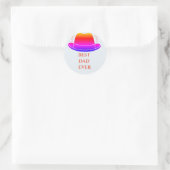 Vaderdag Ronde Sticker (Tas)