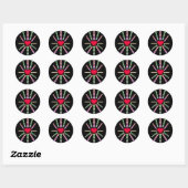 vaderdag ronde sticker (Vel)