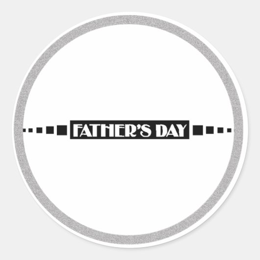 Vaderdag - ronde sticker (Voorkant)