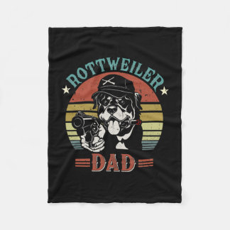 Vaderdag | Rottweiler Dog Dad Fleece Deken