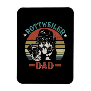 Vaderdag Rottweiler Dog Dad Magneet