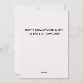 Vaderdag Rustiek hout en gebladerte Aangepaste quo Feestdagenkaart (Achterkant)