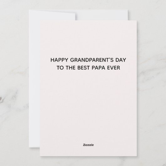 Vaderdag Rustiek hout en gebladerte Aangepaste quo Feestdagenkaart (Achterkant)