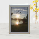 Vaderdag Schilderachtig zonsondergang Kaart (Gele Bloem)