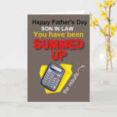 Vaderdag schoonzoon kaart (Gele Bloem)