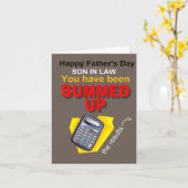 Vaderdag schoonzoon kaart (Gele Bloem)