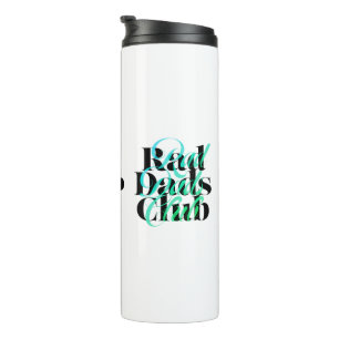 Vaderdag Scramble Rad Dads Club Retro Lettering Thermosbeker