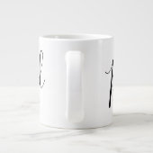 Vaderdag Script Dad Personalized Extra Grote Beker (Achterkant)