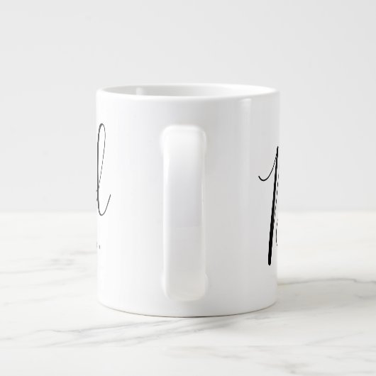 Vaderdag Script Dad Personalized Extra Grote Beker (Achterkant)