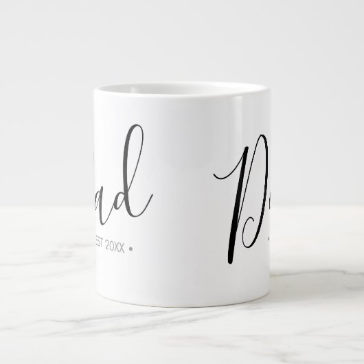 Vaderdag Script Dad Personalized Extra Grote Beker (Voorkant)