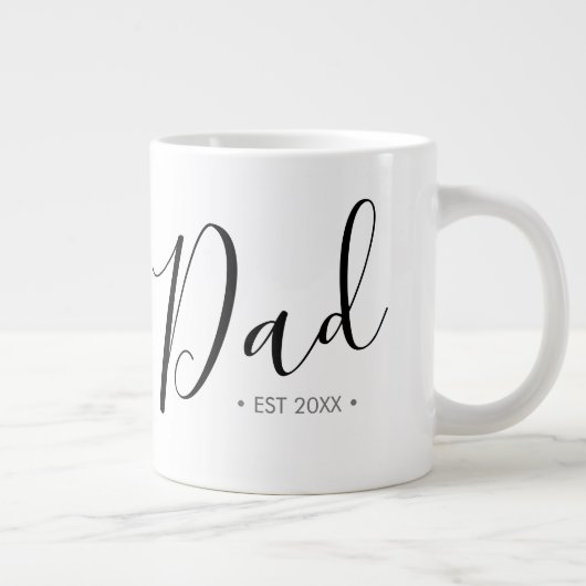 Vaderdag Script Dad Personalized Extra Grote Beker (Rechts)
