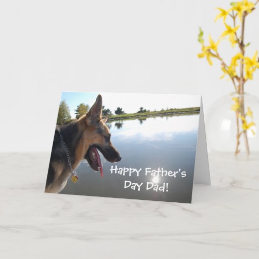 Vaderdag Shepherd Kaart (Gele Bloem)