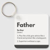 Vaderdag sleutelhangers Definitie Vader Superheld (Voorkant)