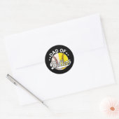 Vaderdag Softball Baseball Lovers Funny Dad Ronde Sticker (Envelop)