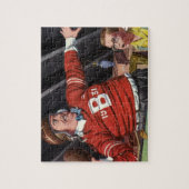  Vaderdag, sport Football Papa en zoon Legpuzzel (Verticaal)