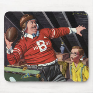 Vaderdag, sport Football Papa en zoon Muismat