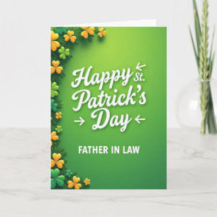 Vaderdag St. Patricks Dag Kaart