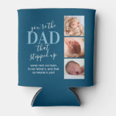 Vaderdag Stap dad 6 Foto Blikjeskoeler (Voorkant)