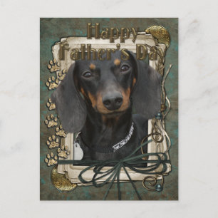 Vaderdag - Stenen poten - Dachshund - Winston Briefkaart
