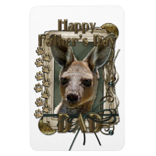 Vaderdag - Stenen poten - Kangoeroe Magneet