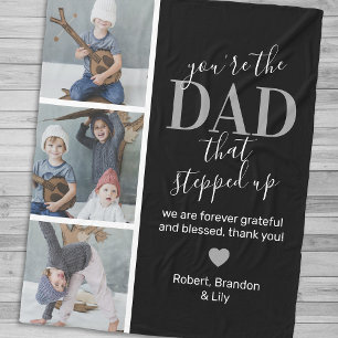 Vaderdag Step dad Photo Fleece Deken