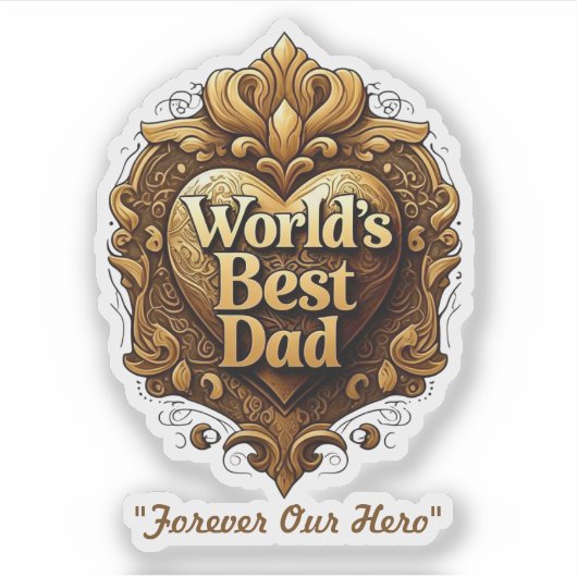 "Vaderdag Ster" Sticker (Voorkant)