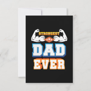 Vaderdag Sterkste vader ooit RSVP Kaartje