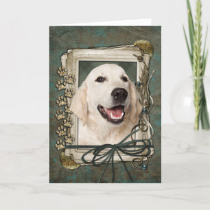 Vaderdag - Stone Paws - Golden Retriever Tebow Kaart