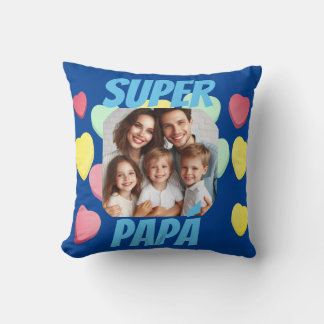 Vaderdag Super Papá | Liefdevolle Boodschap Spaans Kussen