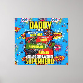 Vaderdag - Superdad Canvas Afdruk