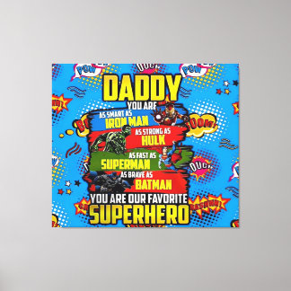 Vaderdag - Superdad Canvas Afdruk