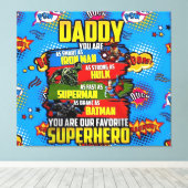 Vaderdag - Superdad Canvas Afdruk (Insitu (Houten vloer))