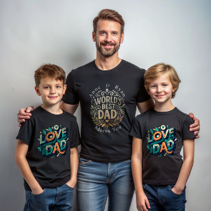 Vaderdag T-shirt - Namen & Bericht