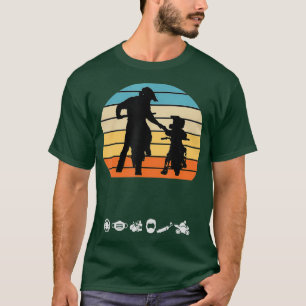 Vaderdag T-shirt voor papa zoon motorcross fietsen