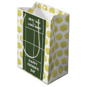 Vaderdag Tennis Dad Medium Cadeauzakje (Achterkant Gekanteld)