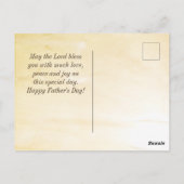 Vaderdag "The Lord Bless You" Bijbelversie Verse Briefkaart (Achterkant)