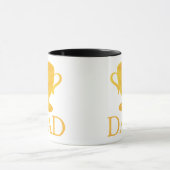 vaderdag trofee voor nummer één pap cadeau mok (Midden)