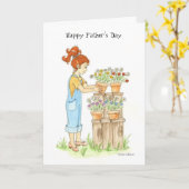 Vaderdag tuin van de liefde kaart (Gele Bloem)