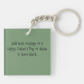 Vaderdag Tuxedo Cat Sleutelhanger (Achterkant)