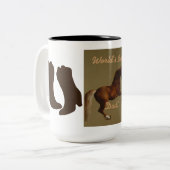 Vaderdag Tweekleurige Koffiemok (Voorkant links)