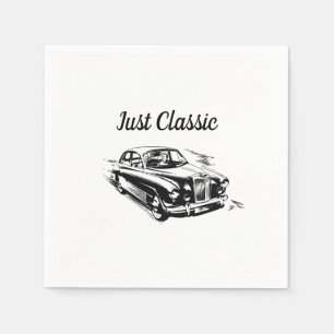 Vaderdag typografie ontwerp gewoon klassieke auto servet